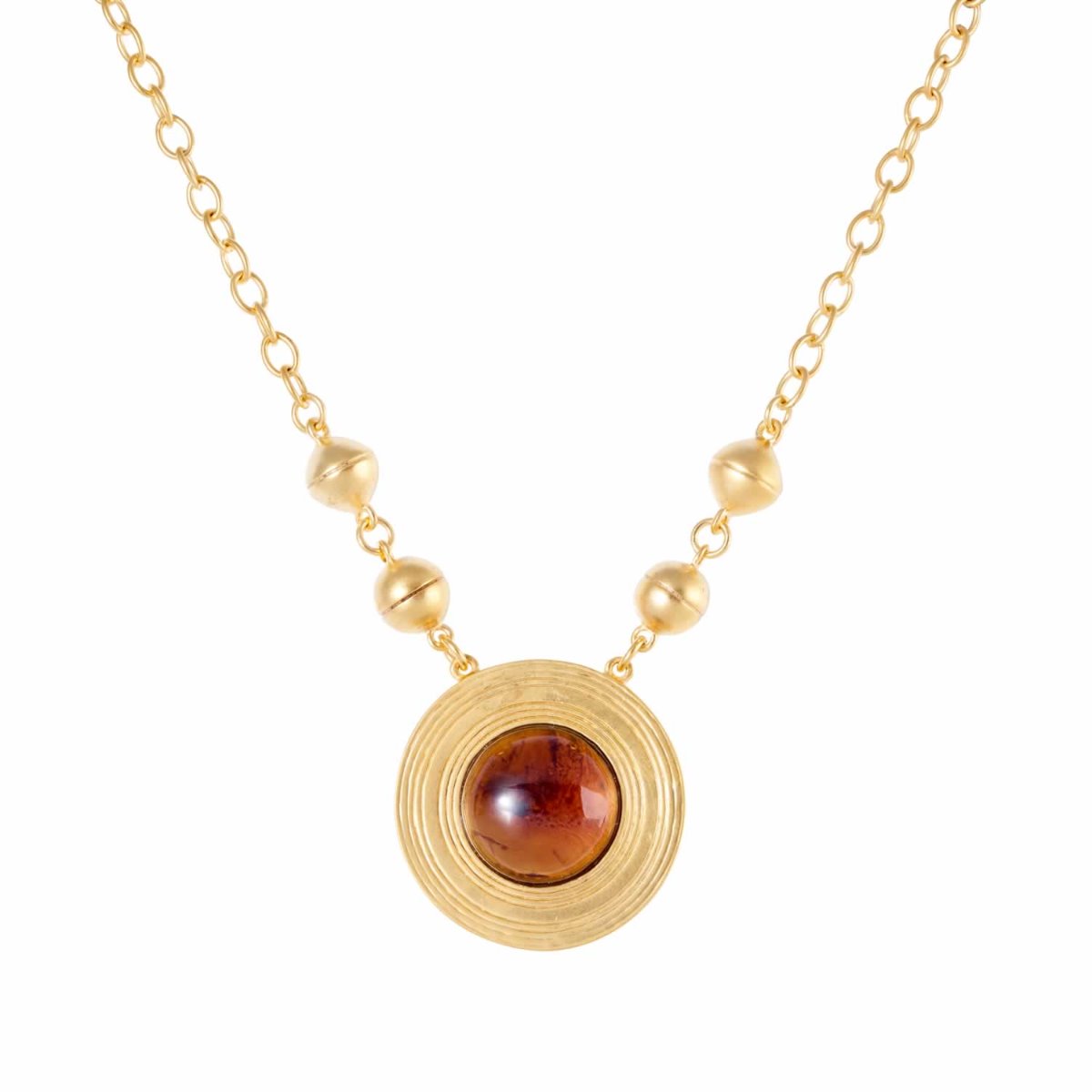 Amber 2024 gold necklace