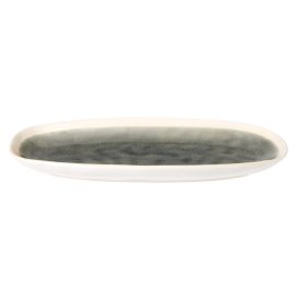 Crackle Glaze Platter - Grey