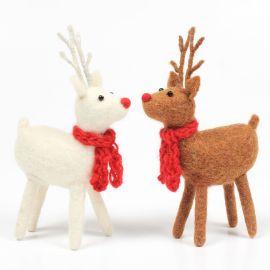 Felt Standing Deer Decoration