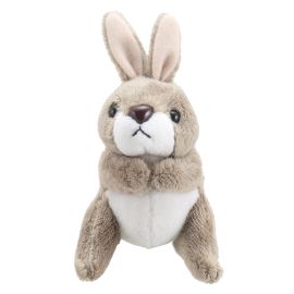 Finger Puppet Rabbit Grey