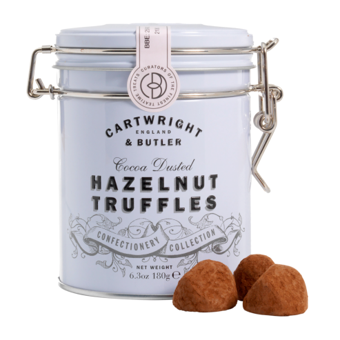 Cartwright & Butler Hazelnut Chocolate Truffles 180g Tin