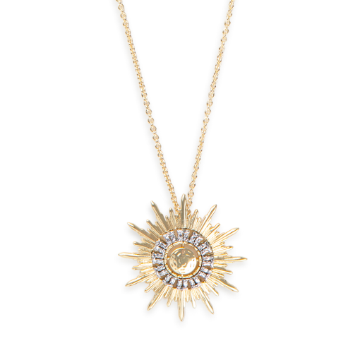 Full Sunray Gold-Plated Necklace 