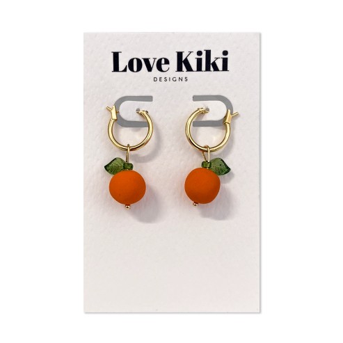  Orange Hoop Earrings