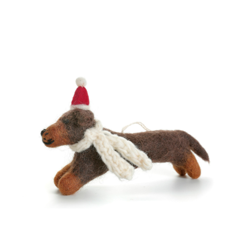 Sausage Dog Christmas Decoration