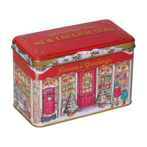 Seasons Greetings Christmas Tea Tin 